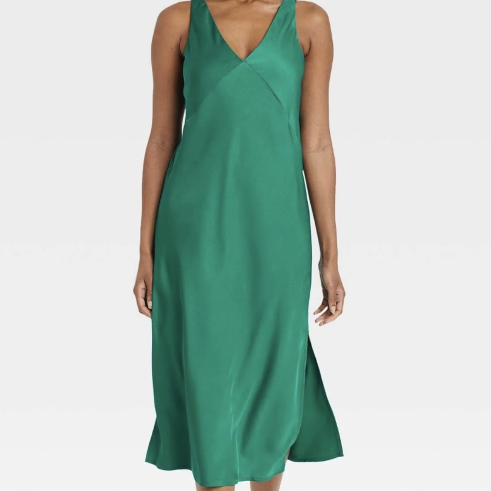 Black midi slip dress, party dress, date night, plus size
